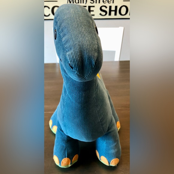 GUND Aaah Dinosaurs Bret Brontosaurus Plush Stuffed Animal Blue Corduroy 15" - Picture 2 of 7